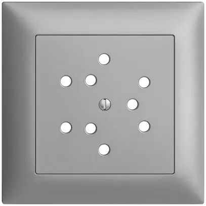 Kit frontale EDIZIOdue silver 88×88mm 3×T12 