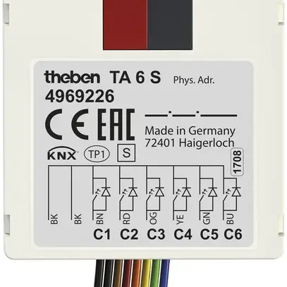 Entrée binaire INC Theben KNX 6 fois 