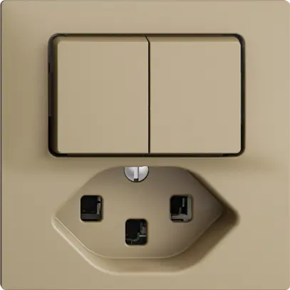 Combinaison A-R+3/1L+T23 16A EDIZIOdue sand 