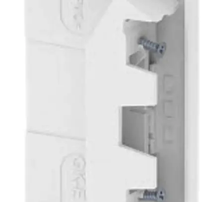 Piastra terminale Bettermann GK-E 70×130mm bianco puro 
