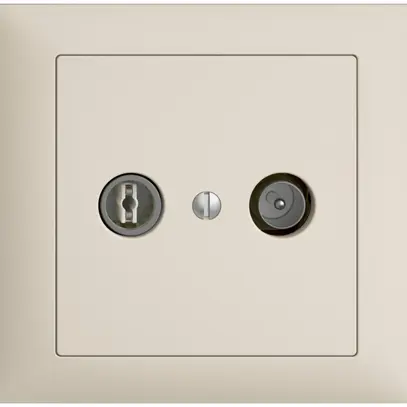 Presa TV-R INC EDIZIOdue 11dB crema a banda larga 5…2000MHz, FKE 