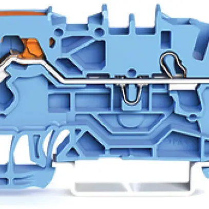 Morsetto di passaggio WAGO Top Job-S 2.5mm² 3L blu serie 2102 