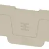 Plaque terminale Weidmüller ASEP 4C 2.5 82.1×2.1mm beige 