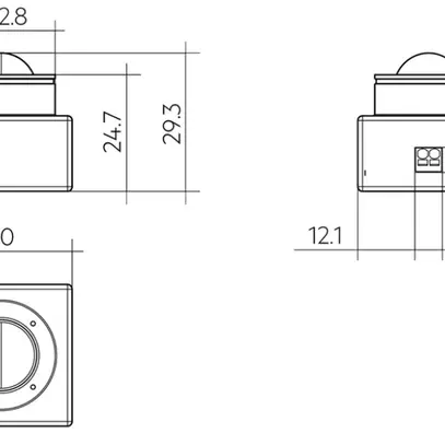 Détecteur de lumière et mouvement Tridonic MSensor G3 PIR 4DPI WDA blanc 