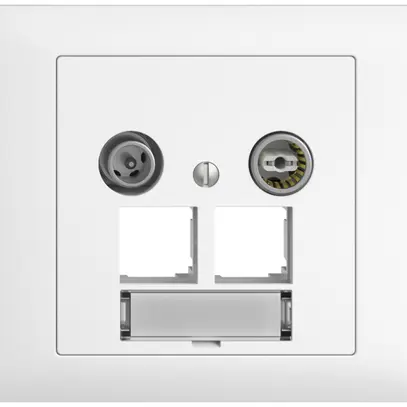EB-Multimediadose EDIZIOdue BKE EASYNET 4dB, f.2×RJ45 S-One, weiss 