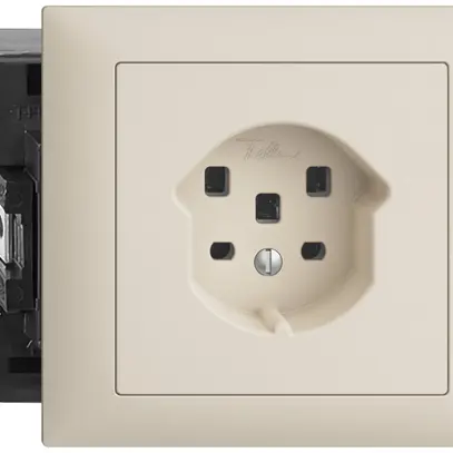 Presa INS EDIZIOdue T25 16A crema 53mm con morsetti innest. 
