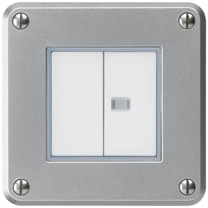 Interrupteur ENC robusto IP55 schema 3+3 1×lumineux aluminium 