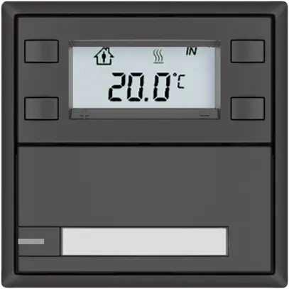 Poussoir RTH EDIZIO.liv SNAPFIX® a.RGB-LED étiqu.1×touche comm.1T grf 