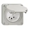 Presa NUP NEVO, 2×T23, IP21, grigio chiaro 
