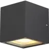 Lampada a muro SLV SITRA CUBE, 2×GX53 9W IP44 antracite 
