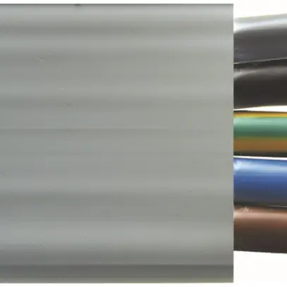 Cavo piatto Woertz 5×25mm² PVC grigio UV Eca Una lunghezza