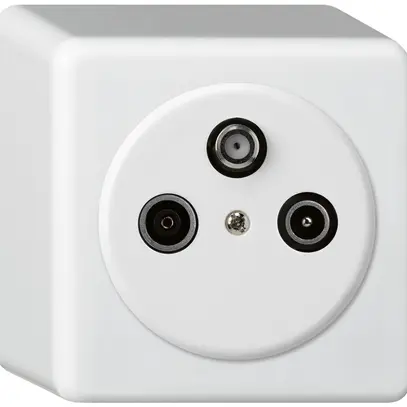 Prise AP basico TV-R-SAT blanc 