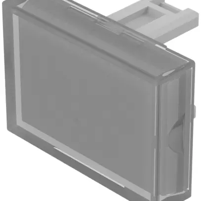 Capot à poussoir EAO31 15×21mm translucide, blanc 