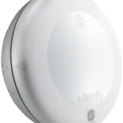 Capteur solaire RF Somfy Sunis II Wirefree io, alimentation à piles 2×LR6 