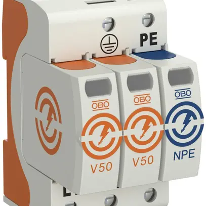 Parasurtension Bettermann V50+NPE 2L, type 1+2, 280V 