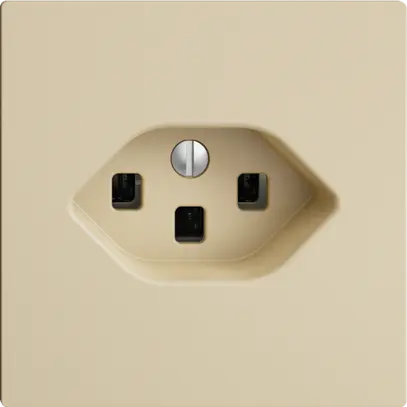 Presa INC EDIZIOdue T23 16A vanille, con morsetti innest. 