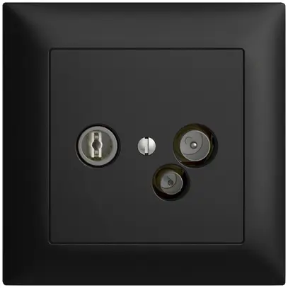 Presa antenna INC TV-R-dati DD15 5…65MHz EDIZIOdue nero 