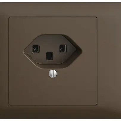 Presa INS EDIZIOdue T23 16A coffee 53mm, morsetti a vite 