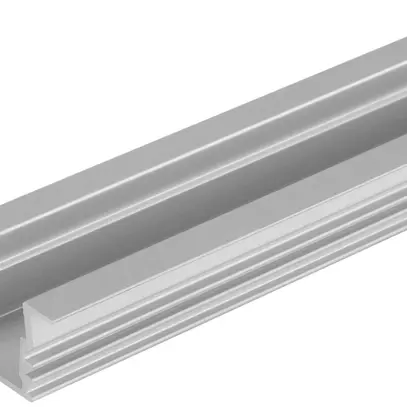 Profilo a flangia LDV MEDIUM PM01/UW/21.5×12/10/1, largh. utile 10mm, 1m, Al 