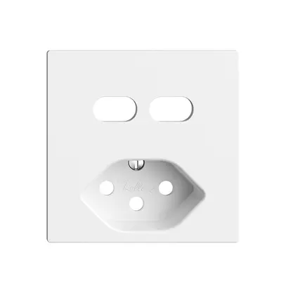 Kit de montage Feller EDIZIOdue pour prise USB 2×type C + type 13 blanc 