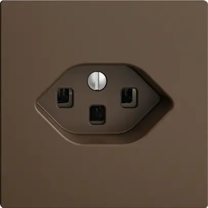 Presa INC EDIZIOdue T23 16A coffee, con morsetti innest. 