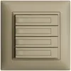 Pulsante INC KNX 4×EDIZIOdue sand RGB senza LED con inserto carta 