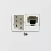Boîte ENC kallysto 1×RJ45u+1×TT83 blanc 