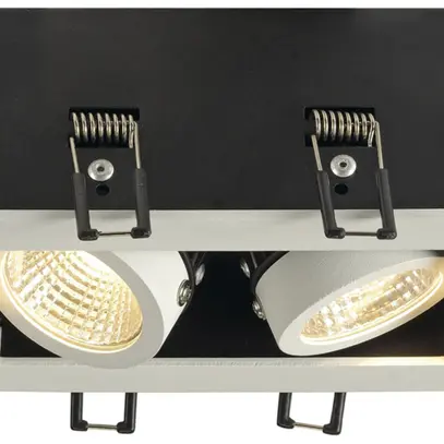 Downlight LED INC SLV KADUX DL, 2×6.2W 1200lm 3000K 38° IP20 blanc mat 