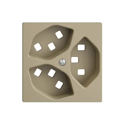 Kit frontal EDIZIOdue sand 60×60mm 3×T23 