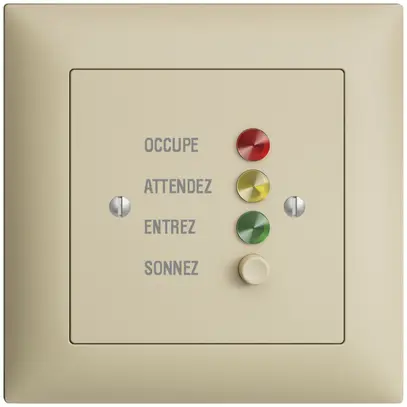 Station de porte ENC EDIZIOdue pour signaux d'appel, vanille 