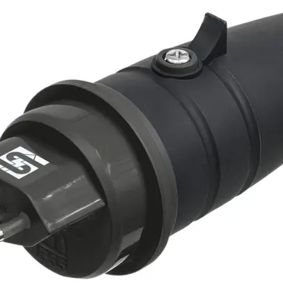 Spina Steffen norma svizzera tipo 13 tondo 10A 250V 3P nero 