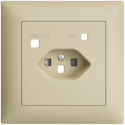 Kit frontal EDIZIOdue pour prise FI FMI, T23, shutter, vanille 