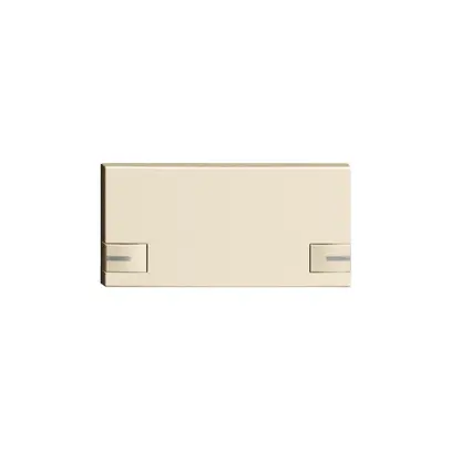 Tasto 1/2 KNX/elettronic.c.LED EDIZIOdue 2×comando simplice crema 