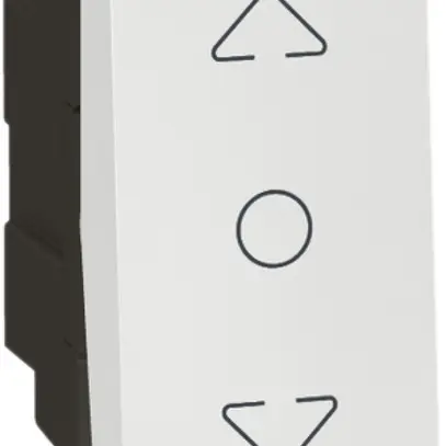 Interruttore per tappar. INS MOS bianco 1×AV/1L ACC/STOP/GiÙ 1mod. 