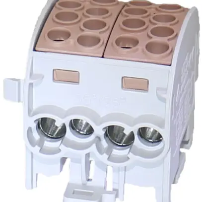 Blocco ripartizione tipo C 4×35/4×25mm² 125A CU marrone 