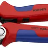 Crimpzange KNIPEX Selbsteinstellend für Aderendhülsen 180mm 