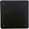 Plaque de recouvrement III 4trous de fixation noir 