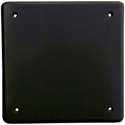 Plaque de recouvrement III 4trous de fixation noir 