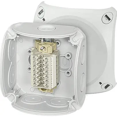 Boîte de dérivation AP Hensel RK 0207 7×2.5mm², gris 