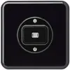 Pulsante luminoso INC basico c/1L nero 