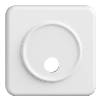 Kit frontal ENC STANDARDdue blanc 90×90mm pour sonnerie, sans étiqu. 