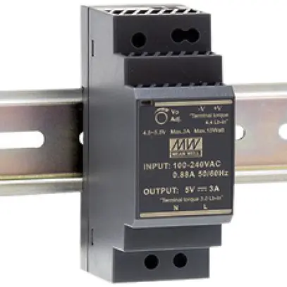 Alimentazione AMD MEAN WELL HDR-30-24, IN: 85…264VAC, OUT: 24VDC/36W, 2UM 