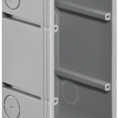 Scatola per parete cava HSB Basic 3×1 grigio 185×65×65mm, TFC 850°C s.alogeni 