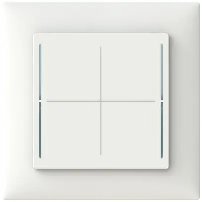 Elemento di comando INC ABB SIDUS touch B free@home con BCU 1…4-volte bianco 