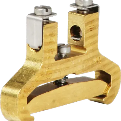 Borne de terre joignable Woertz 2.5…6mm² raccordement à vis 2×1 rail DIN 35mm 
