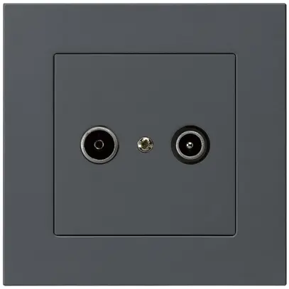 Prise de passage ENC kallysto.pro R/TV 19dB anthracite 