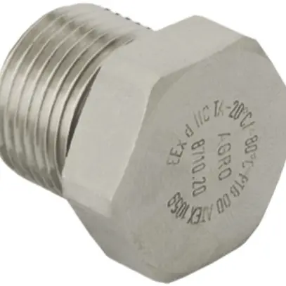 Bouchon de fermeture Ex AGRO M32×1.5 laiton nickelé 