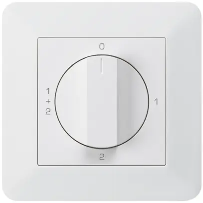 Interruttore rotativo INC kallysto.trend 1/1L bianco con manopola 