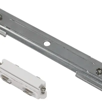 Raccord longitudinal SLV pour rail conducteur INC 1-phase, blanc 