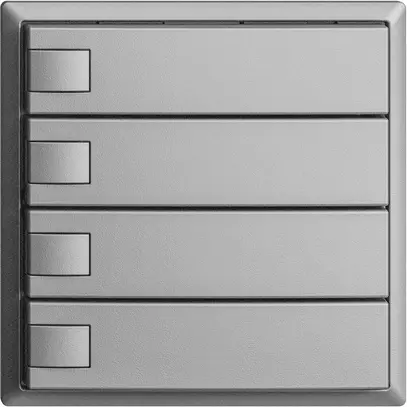 Poussoir ENC KNX 4× EDIZIOdue silver RGB sans LED 